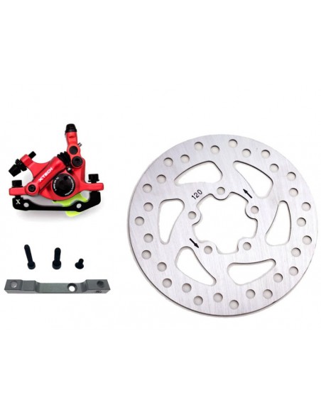 PINZA FRENO XTECH + SPORTE + DISCO 120mm XIAOMI