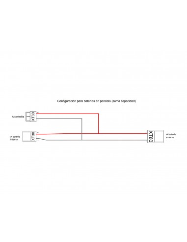 CABLE DE CONEXION PARALELA PARA BATERIA EXTERNA