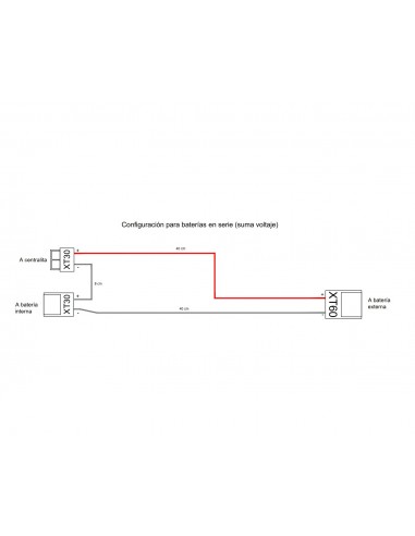 CABLE DE CONEXION EN SERIE PARA BATERIA EXTERNA