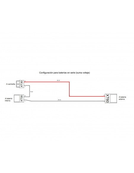 CABLE DE CONEXION EN SERIE PARA BATERIA EXTERNA