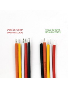 CONECTOR CON CABLE SM MACHO Y HEMBRA 3 PINES PARA FUERZA 2