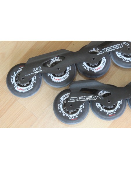 SET GUIAS + RUEDAS + RODAMIENTOS SEBA 4X80 243 SEGUNDA MANO