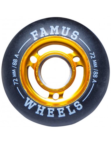 RUEDAS FAMUS EWHEEL 72mm/88A - ORO