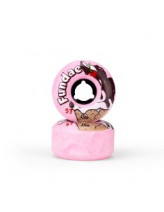 RUEDAS MOXI FUNDAE 57MM 92A BUBBLGUM ROSA (PACK 4)