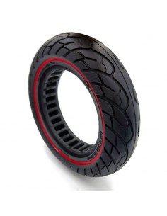 RUEDA MACIZA ULTRALIGERA 10X2.5 LINEA ROJA