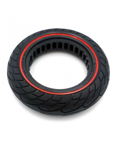 RUEDA MACIZA ULTRALIGERA 10X2.5 LINEA ROJA