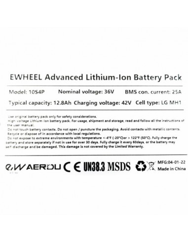 BATERIA XIAOMI PRO/PRO2 12.8 Ah