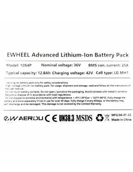 BATERIA XIAOMI PRO/PRO2 12.8 Ah