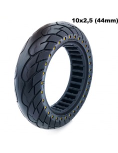 RUEDA MACIZA ULTRALIGERA 10X2.5 PUNTOS AMARILLOS