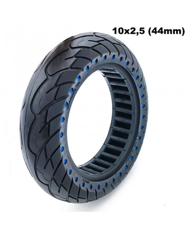 RUEDA MACIZA ULTRALIGERA 10X2.5 PUNTOS AZULES 44mm