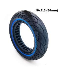 RUEDA MACIZA ULTRALIGERA 10X2.5 LINEA AZUL 34mm