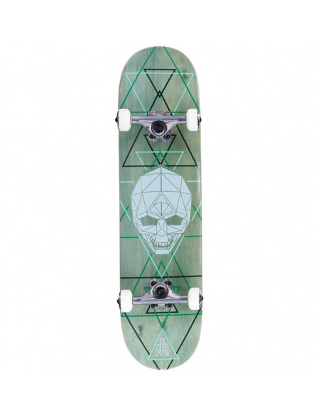 SKATE ENUFF GEO SKULL COMPLETE SKATEBOARD