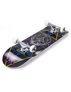 SKATE ENUFF GEO SKULL COMPLETE SKATEBOARD 2