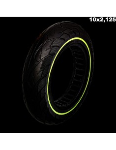 RUEDA MACIZA ULTRALIGERA 10X2.125 FLUORESCENTE 2