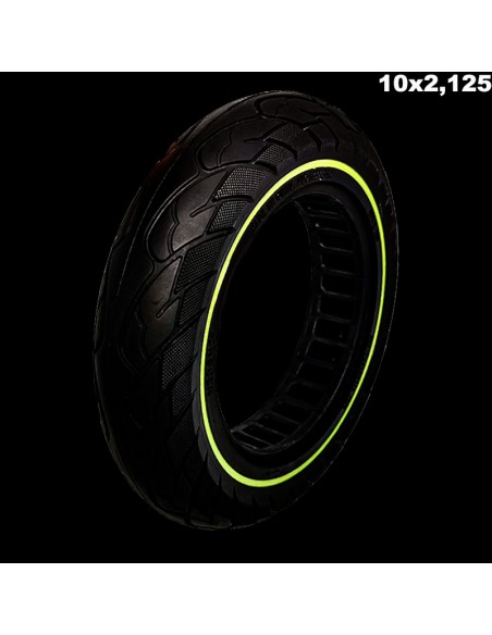 RUEDA MACIZA ULTRALIGERA 10X2.125 FLUORESCENTE