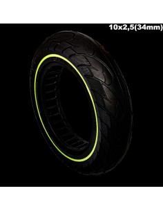 RUEDA MACIZA ULTRALIGERA 10X2.5 FLUORESCENTE 2