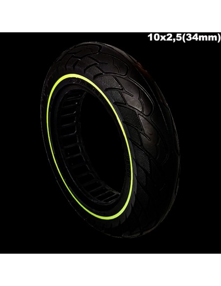 RUEDA MACIZA ULTRALIGERA 10X2.5 FLUORESCENTE