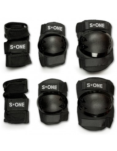 PACK PROTECCIONES S1 STARTER NEGRO NIÑO