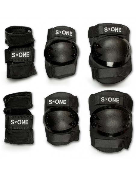 PACK PROTECCIONES S1 STARTER NEGRO NIÑO