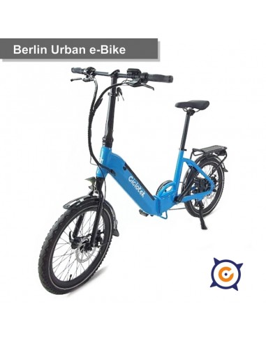 BICICLETA ELECTRICA PLEGABLE CICLOTEK BERLIN AZUL