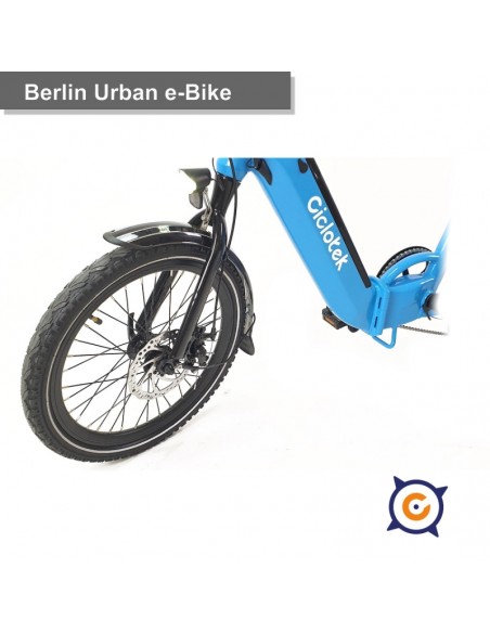 BICICLETA ELECTRICA PLEGABLE CICLOTEK BERLIN AZUL