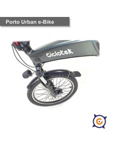 BICICLETA ELECTRICA PLEGABLE CICLOTEK PORTO GRIS 2