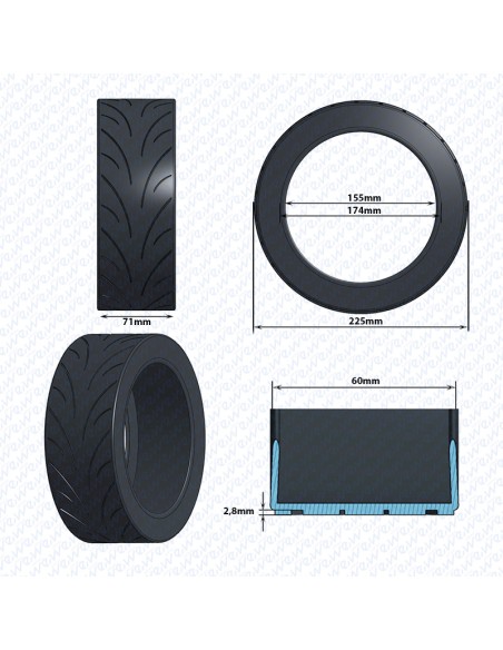 NEUMATICO 9.5X2.5 - 6,2 CST