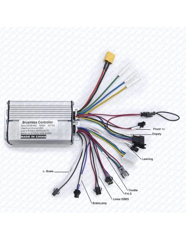 KIT CONTROLADORA GT 36/48V 25A 500W