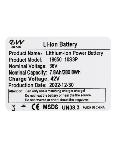 BATERIA 36V 7,8Ah KUGOO S1