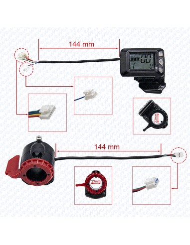 KIT CONTROLADORA BLDC 36V 300W + DISPLAY LCD...