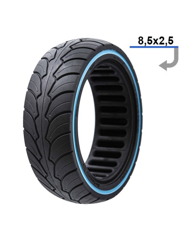 RUEDA MACIZA ULTRALIGERA 8.5X 2.5 LINEA AZUL...