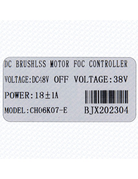 CONTROLADORA 48V 18A ECOXTREM M6