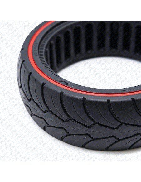 RUEDA MACIZA ULTRALIGERA 8.5X2.5 LINEA ROJA PARA DUALTRON MINI