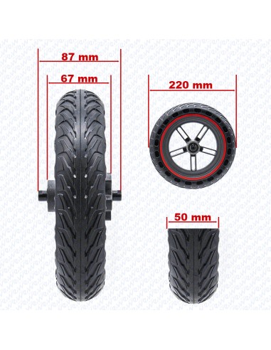 LLANTA CON RUEDA MACIZA 8.5 ZWHEEL