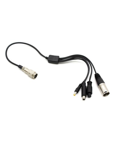 CABLE CONVERSOR GX16 A DC5,5MM/DC8MM/XLR/GX12