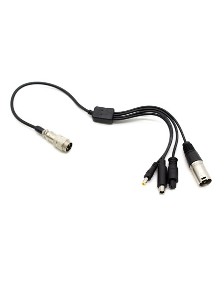 CABLE CONVERSOR GX16 A DC5,5MM/DC8MM/XLR/GX12