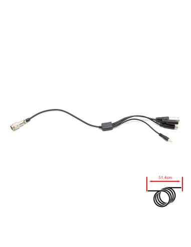 CABLE CONVERSOR GX16 A DC5,5MM/DC8MM/XLR/GX12