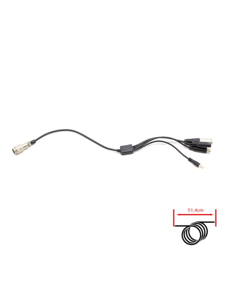 CABLE CONVERSOR GX16 A DC5,5MM/DC8MM/XLR/GX12