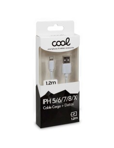 CABLE USB COMPATIBLE COOL LIGHTNING PARA IPHONE/ IPAD 1.2M 2