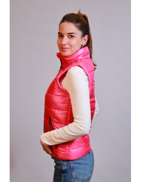 CHALECO DE MUJER PLUMA ROSA TDP