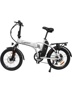 BICICLETA ELECTRICA PLEGABLE SIRIO 20" BLANCA CON FRENO...