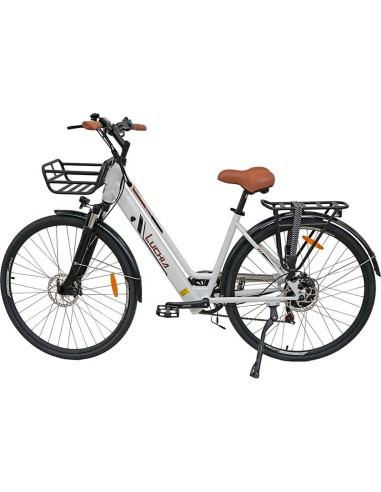 BICICLETA ELECTRICA URBANA ANTARES BLANCA 700CC