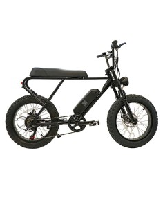 FAT E-BIKE ELECTRICA M20X NEGRA 20" CON FRENOS DE DISCO