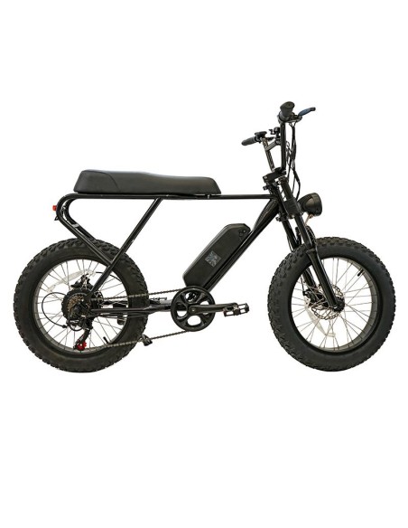 FAT E-BIKE ELECTRICA M20X NEGRA 20" CON FRENOS DE DISCO