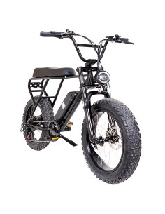 FAT E-BIKE ELECTRICA M20X NEGRA 20" CON FRENOS DE DISCO 2