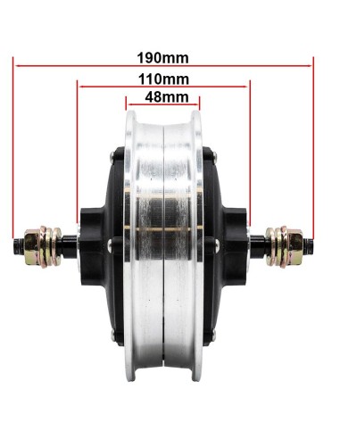 MOTOR 52V 1200W 6.5/B38 KUKIRIN G3 PRO - TRASERO