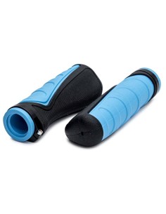 PUÑOS DE SILICONA ERGONOMICOS CON BLOQUEO AZULES 2