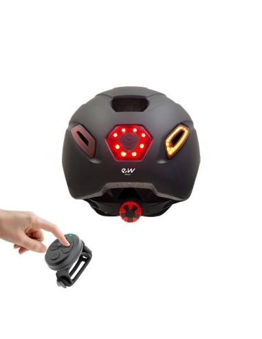 CASCO CP02 CON INTERMITENTE NEGRO TALLA UNICA