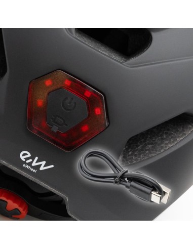 CASCO CP02 CON LUZ NEGRO TALLA UNICA