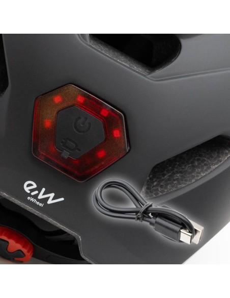 CASCO CON LUZ CP02 NEGRO TALLA UNICA